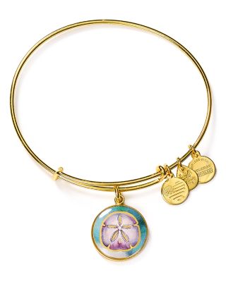 Alex and Ani Art Infusion Sand Dollar Expandable Wire Bangle