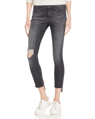 FRAME Skinny Raw Stagger Jeans in Marcy - 100% Bloomingdale's Exclusive