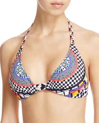 Red Carter Pop Culture Triangle D Cup Bikini Top