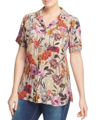 Marina Rinaldi Baleari Floral Print Shirt