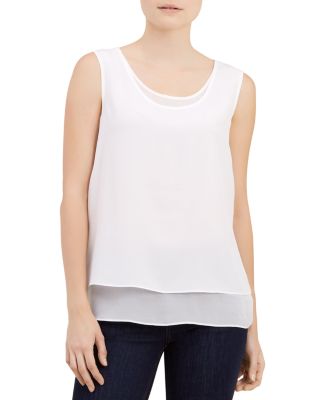 HOBBS LONDON Leah Layered Silk Top