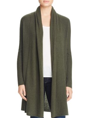 C by Bloomingdale's Ribbed Cashmere Cardigan