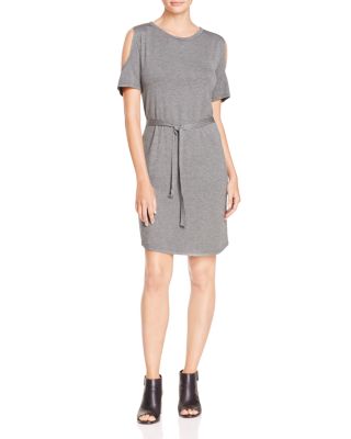 Alison Andrews Belted Cold Shoulder Tee Dress