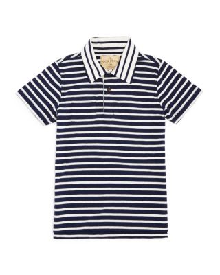 Rose Pistol Boys' Striped Jersey Polo Shirt - Sizes 8-14