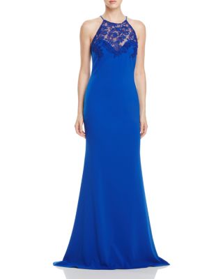 Badgley Mischka Lace Detail Gown