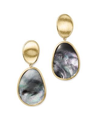 Marco Bicego 18K Yellow Gold Lunaria Black Mother-Of-Pearl Double Drop Earrings - 100% Bloomingdale's Exclusive