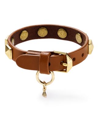 Rebecca Minkoff Pyramid Studded Leather Bracelet