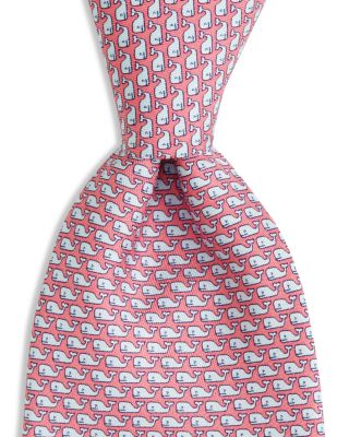 Vineyard Vines Boys' Whale Print Silk Tie