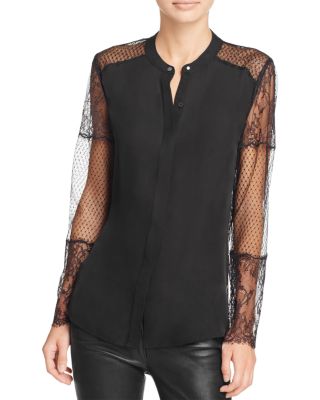 Chelsea And Walker Lace Sleeve Blouse