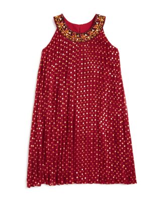 US Angels Girls' Chiffon Trapeze Dress - Sizes 7-16