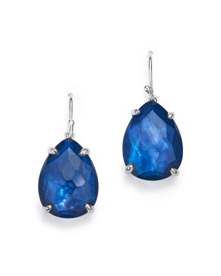 IPPOLITA Sterling Silver Rock Candy® Wonderland Pear Shaped Earrings in Midnight