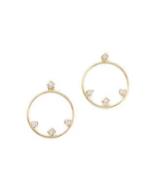 Zoë Chicco 14K Yellow Gold Diamond Stud Earrings with Removable Diamond Circles