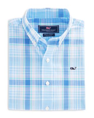 Vineyard Vines Boys' Hamblin Plaid Whale Button Down Shirt - Sizes 2T-7