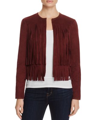 Vero Moda Candy Fringe Faux Suede Jacket