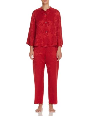 Natori Damask Mandarin Pajama Set