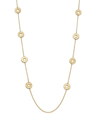 IPPOLITA 18K Yellow Gold Senso Open Disc Station Necklace, 37