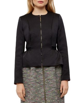 Ted Baker Kyoko Textured Peplum Jacket