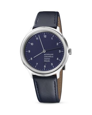 Mondaine Helvetica No. 1 Regular Bleu Marine Watch, 40mm