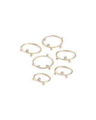 Kendra Scott Bezel Set Stack Rings, Set of 6