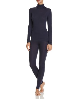 Hanro Silk & Cashmere Turtleneck Top & Long Leggings