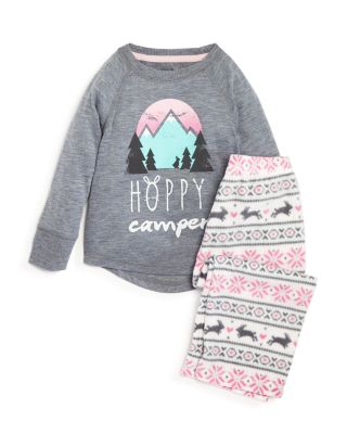 PJ Salvage Girls' Hoppy Camper Pajama Set - Sizes 2-4T 