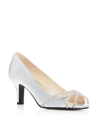 Caparros Eliza Metallic Embellished Pumps