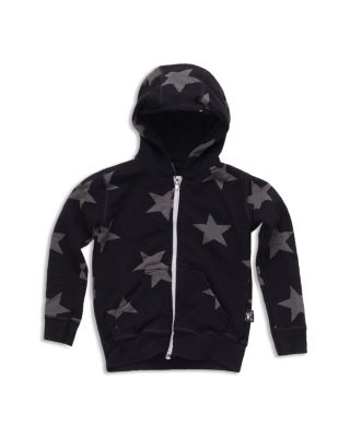 NUNUNU Infant Boys' Star Print Fleece Hoodie - Sizes 6-24 Months