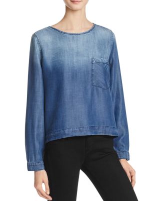 Bella Dahl Back-Laced Denim Top