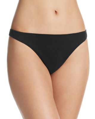 Only Hearts Organic Cotton Thong In Black