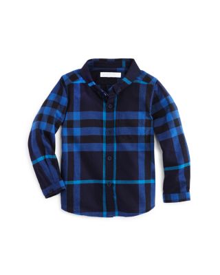 Burberry Infant Boys' Checked Twill Shirt - Sizes 6-36 Months