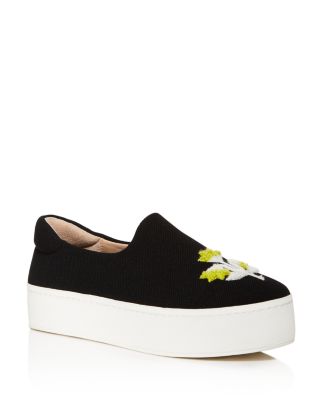 embroidered platform sneakers