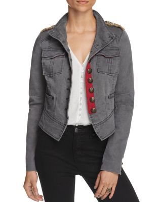 Free People Shrunken Officer Jacket