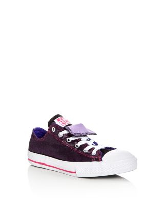 Converse Girls' Chuck Taylor All Star Shimmer Double Tongue Lace Up Sneakers - Toddler, Little Kid, Big Kid