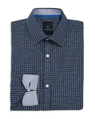 TailorByrd Boys' Geo Print Woven Shirt - Sizes 8-18