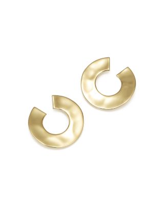 IPPOLITA 18K Yellow Gold Senso Open Wavy Disc Earrings 