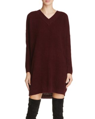 KNOT SISTERS Waffle Knit Sweater Dress