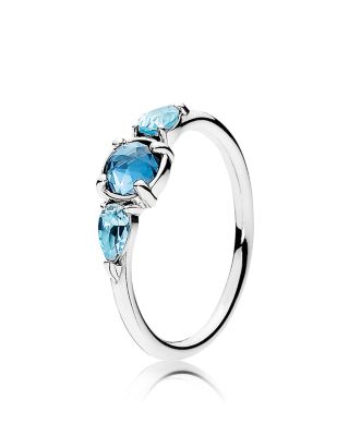 PANDORA Ring - Sterling Silver & Glass Patterns of Frost