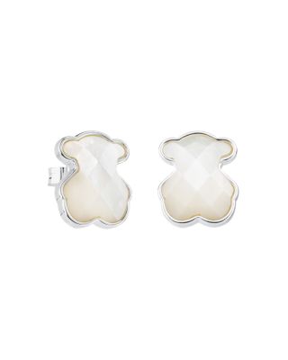 TOUS Mother-of-Pearl Bear Stud Earrings