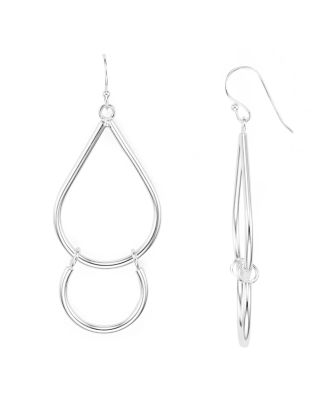 Argento Vivo Double Loop Drop Earrings