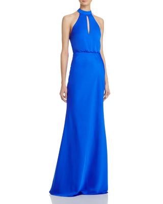 Bariano Drape-Back Gown