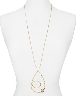 Alexis Bittar Coiled Pendant Necklace, 30