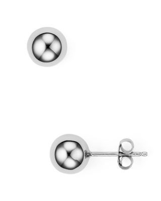 Argento Vivo Round Stud Earrings