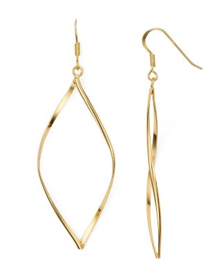 Argento Vivo Open Twist Drop Earrings