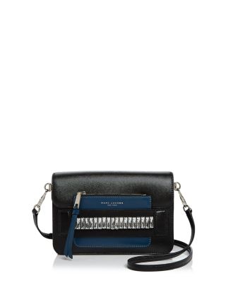 MARC JACOBS Madison Medium Embellished Saffiano Leather Shoulder Bag