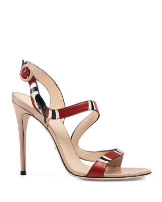 Gucci Yoko Serpent High Heel Sandals 