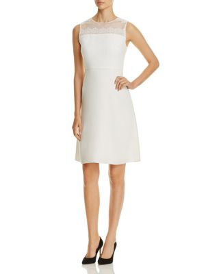 Elie Tahari Bevin Lace-Yoke Dress