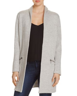 NIC and ZOE Modernist Heathered Open Front Jacket