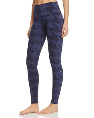 Alo Yoga Houndstooth Print Airbrush Leggings