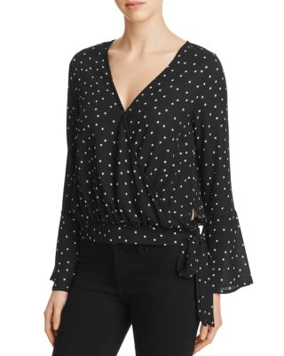 Vintage Havana Side Tie Star Wrap Top