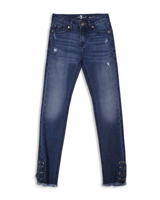 7 For All Mankind Girls' Laced Skinny Jeans - Sizes 7-14